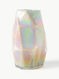 Design vaas Lustre, iriserend, H 41 cm