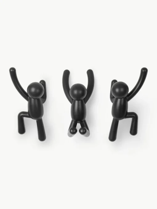 Design wandhakenset Buddy, set van 3