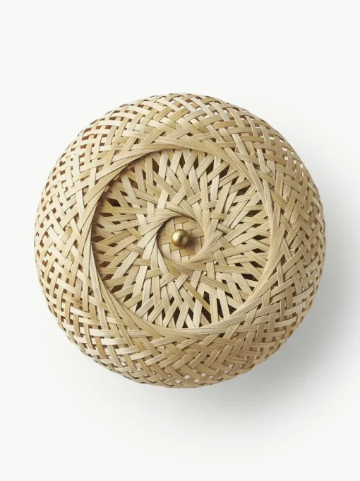 Design wandlamp Evelyn van bamboehout, naturel
