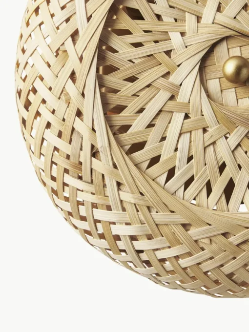Design wandlamp Evelyn van bamboehout, naturel