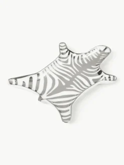 Designer sierschaal Zebra gemaakt van porselein