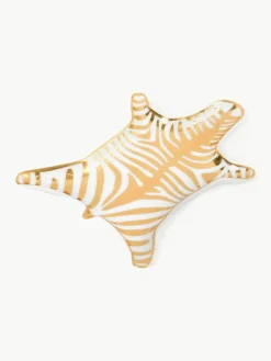 Designer sierschaal Zebra gemaakt van porselein