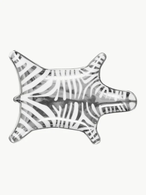 Designer sierschaal Zebra gemaakt van porselein