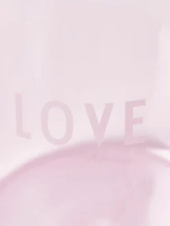 Designer waterglas Favourite LOVE met opschrift