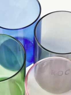 Designer waterglas Favourite LOVE met opschrift