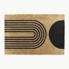 Deurmat Abstract Half Moon
