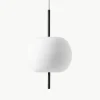 Dimbare hanglamp Kushi, mondgeblazen