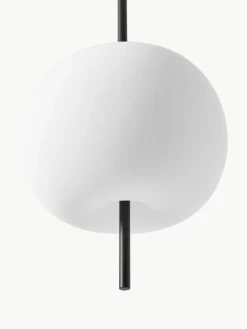 Dimbare hanglamp Kushi, mondgeblazen