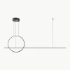 Dimbare LED hanglamp Halo met kleurverandering en afstandsbediening