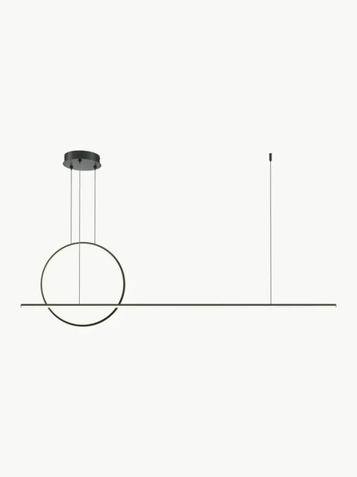 Dimbare LED hanglamp Halo met kleurverandering en afstandsbediening
