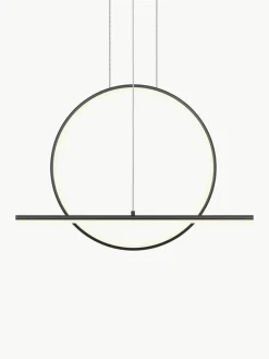 Dimbare LED hanglamp Halo met kleurverandering en afstandsbediening