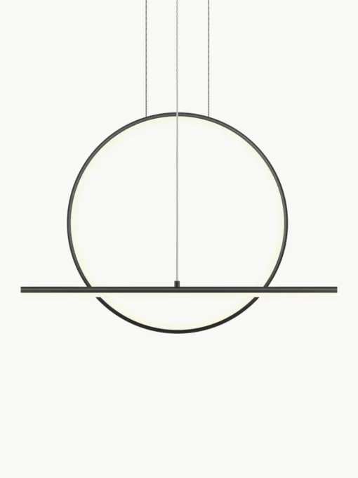 Dimbare LED hanglamp Halo met kleurverandering en afstandsbediening