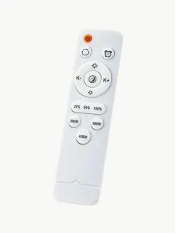 Dimbare LED plafondlamp Slimline van hout met afstandsbediening