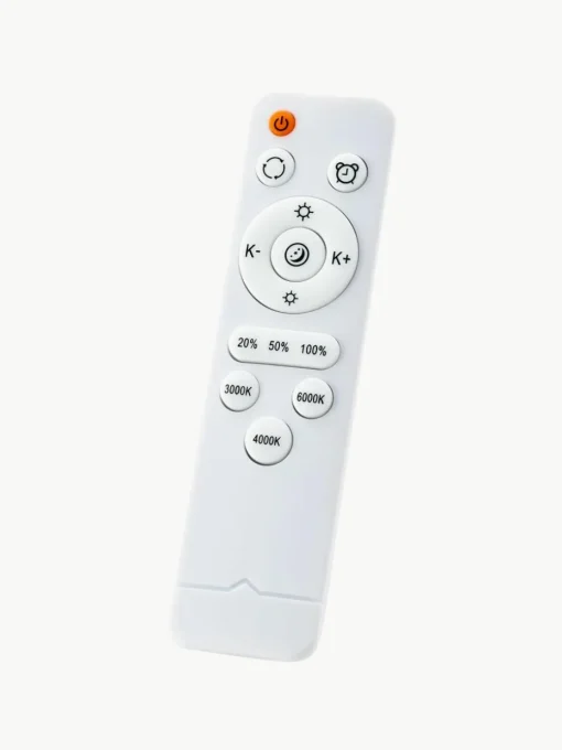 Dimbare LED plafondlamp Slimline van hout met afstandsbediening