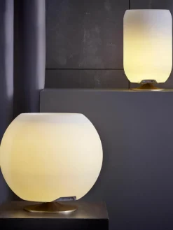 Dimbare LED tafellamp Atmos met Bluetooth-luidspreker en flessenkoeler