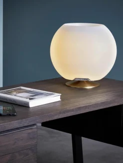 Dimbare LED tafellamp Sphere met Bluetooth-luidspreker en flessenkoeler