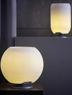 Dimbare LED tafellamp Sphere met Bluetooth-luidspreker en flessenkoeler