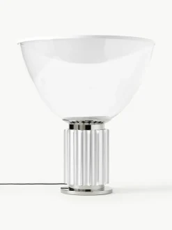 Dimbare LED tafellamp Taccia Small, mondgeblazen