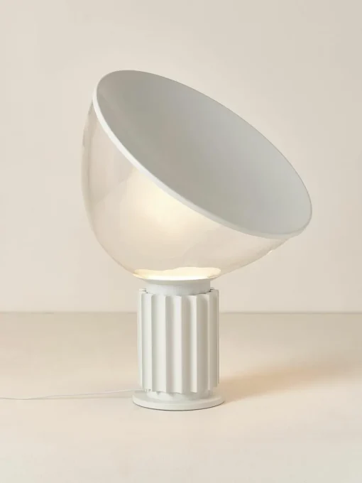 Dimbare LED tafellamp Taccia Small, mondgeblazen