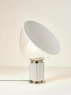 Dimbare LED tafellamp Taccia Small, mondgeblazen