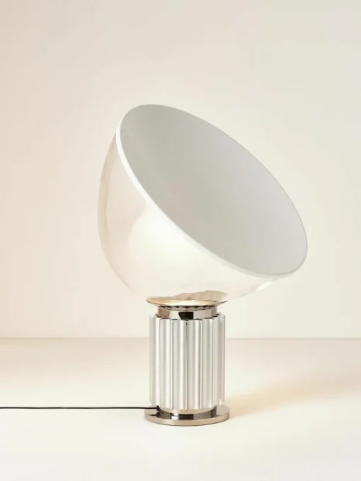 Dimbare LED tafellamp Taccia Small, mondgeblazen