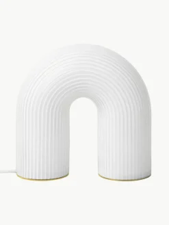 Dimbare LED tafellamp Vuelta met ribbelstructuur, in verschillende formaten