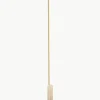 Dimbare LED vloerlamp Hilow Line met marmeren voet