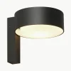 Dimbare outdoor LED wandlamp Plaff-On!, mondgeblazen