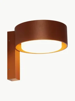 Dimbare outdoor LED wandlamp Plaff-On!, mondgeblazen