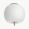 Dimbare plafondlamp Kushi, mondgeblazen
