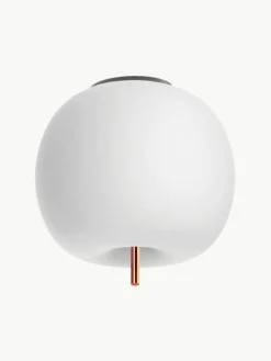 Dimbare plafondlamp Kushi, mondgeblazen