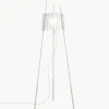 Dimbare tripod vloerlamp Tyla, mondgeblazen