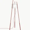Dimbare tripod vloerlamp Tyla, mondgeblazen