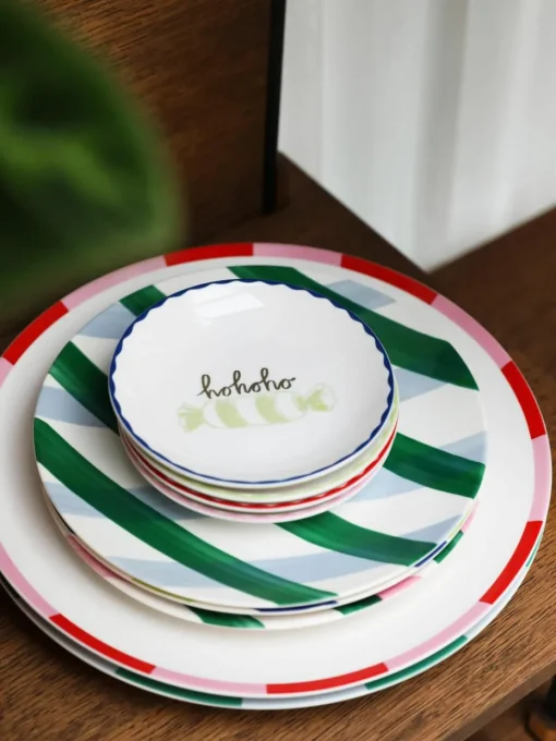 Dinerbord Bliss met kerstmotief, 2 stuks