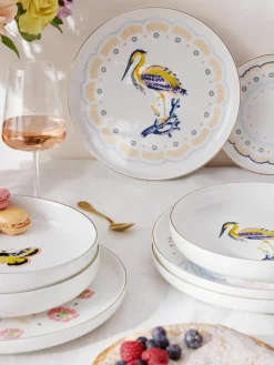 Dinerbord Flamboyant, set van 4