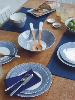 Dinerbord Pacific blauw van porselein