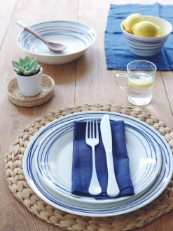 Dinerbord Pacific blauw van porselein