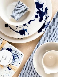 Dinerbord Pacific blauw van porselein