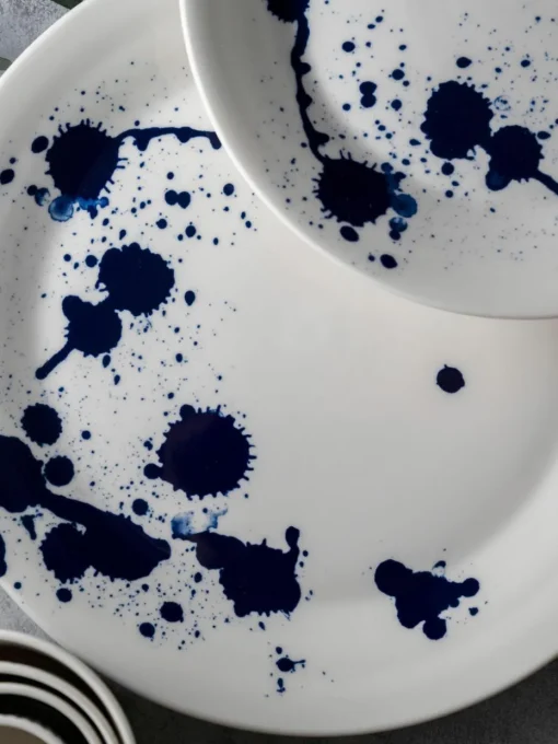 Dinerbord Pacific blauw van porselein