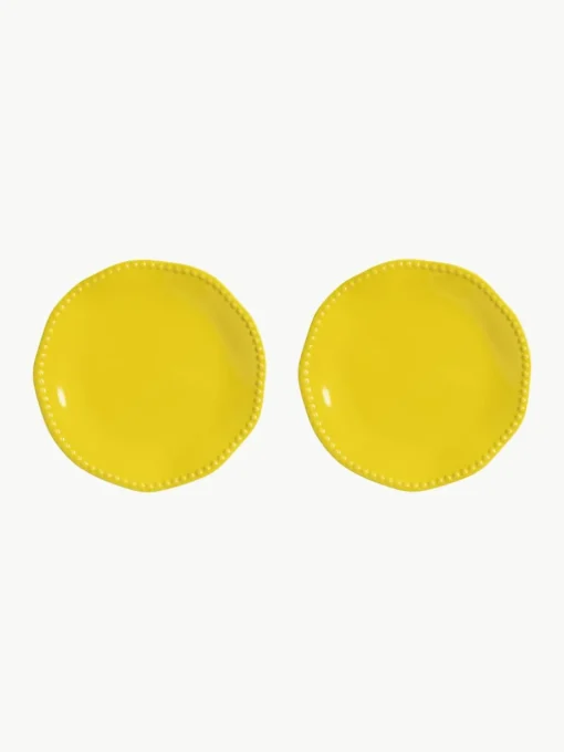 Dinerbord Perle van beenderporselein, 2 stuks
