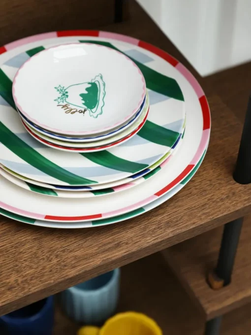 Dinerborden Bliss met kerstmotief, 2 stuks