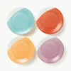 Dinerborden Brights van porselein, set van 4
