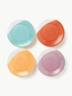 Dinerborden Brights van porselein, set van 4