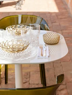 Dinerborden Jellies met structuurpatroon, 4 stuks