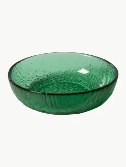 Dipschalen The Emeralds van glas, 2 stuks