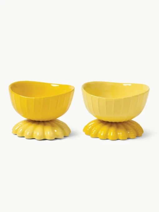 Dolomieten schaaltjes met schelpdieren, set van 2