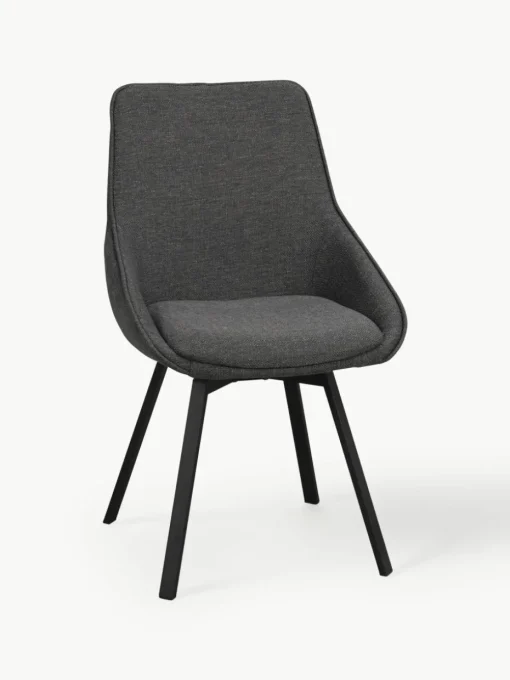 Draaibare gestoffeerde stoelen Alison, 2 stuks