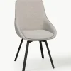 Draaibare gestoffeerde stoelen Alison, 2 stuks