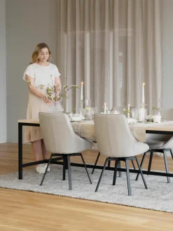 Draaibare gestoffeerde stoel Alison