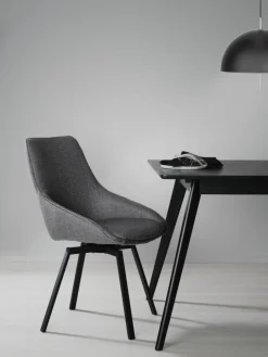 Draaibare gestoffeerde stoelen Alison, 2 stuks